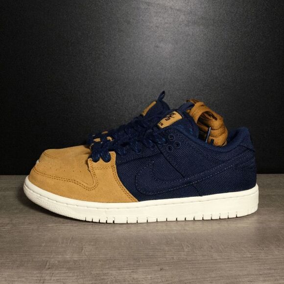 Nike SB Dunk Low Pro PRM 90s Backpack Navy Desert Ochre DX6775-400 Men's 6.5 - Picture 3 of 7